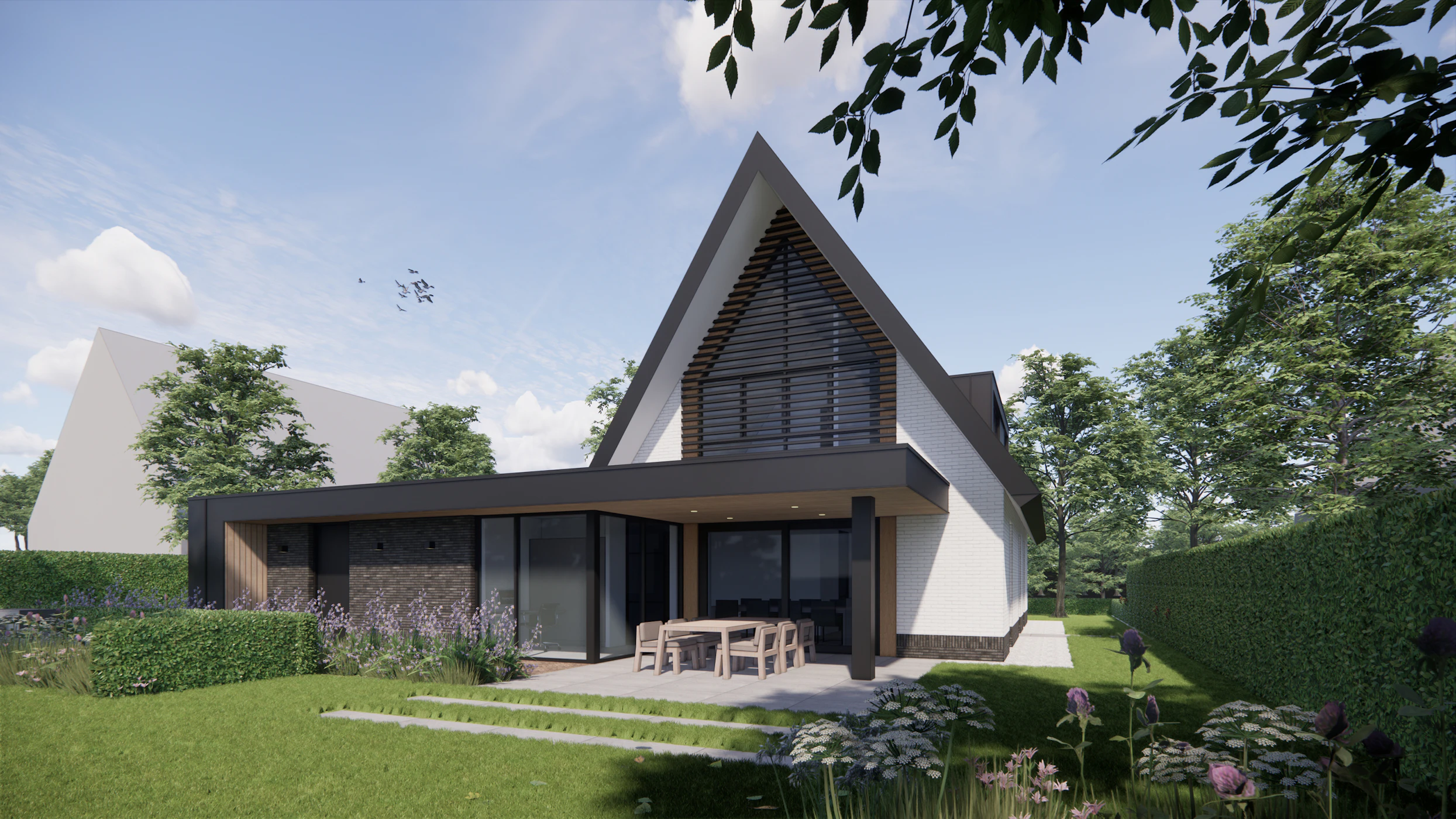 Moderne eigentijdse woning