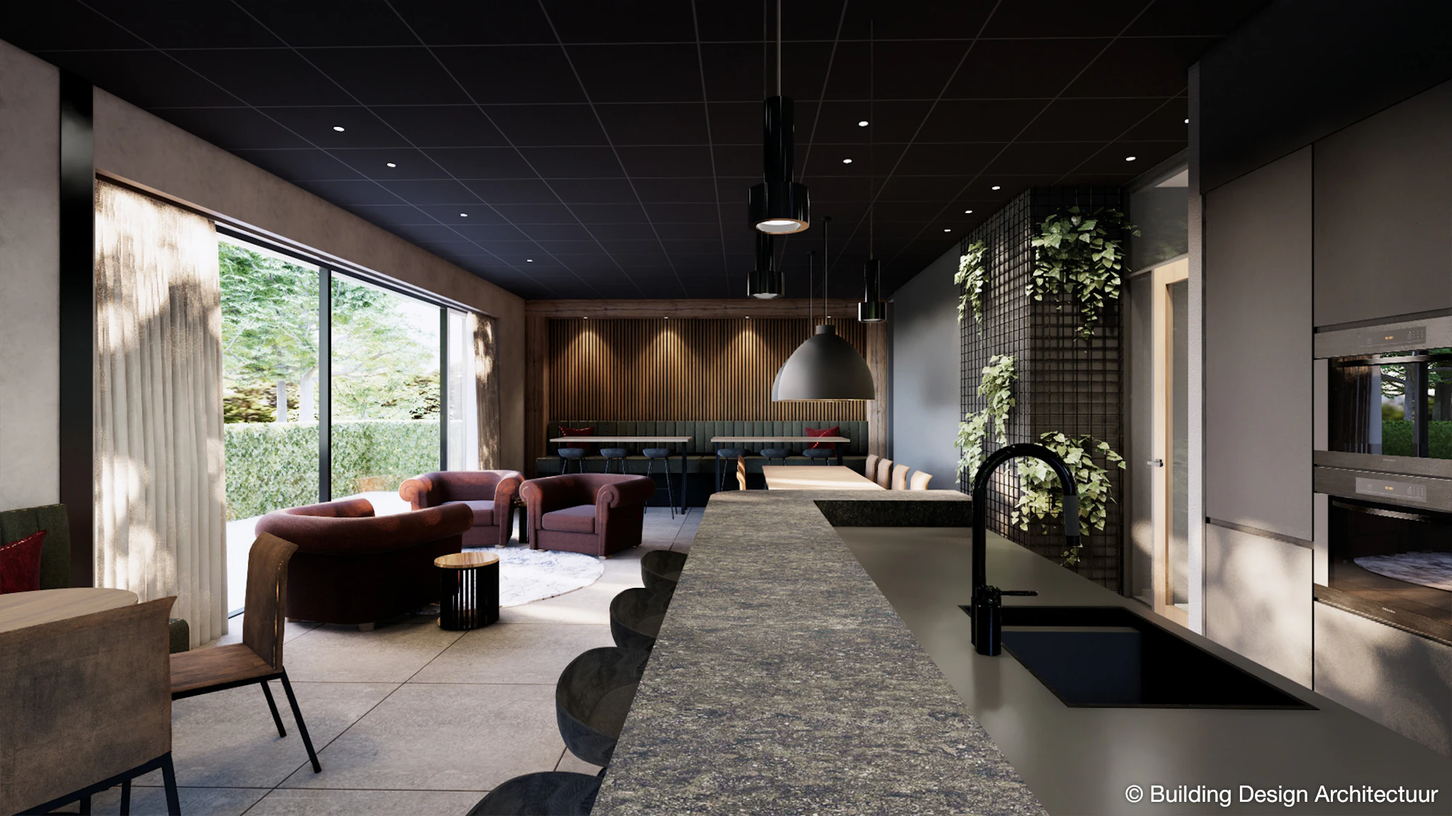 Nieuwbouw kantoor en interieurplan
